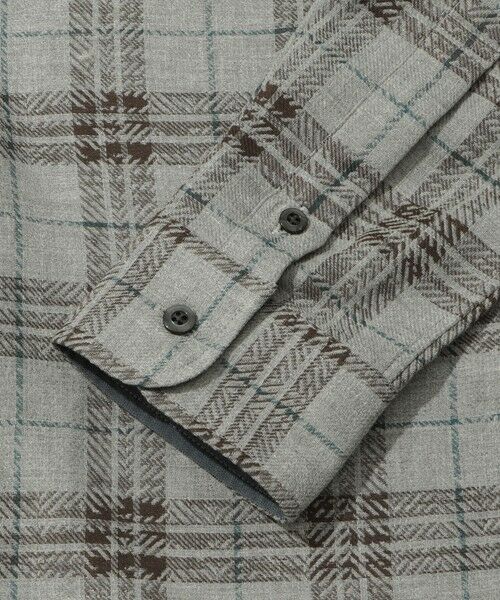 MEN'S BIGI / メンズビギ シャツ・ブラウス | カスレチェックジャガードカッタウェイスキッパーシャツ | 詳細5
