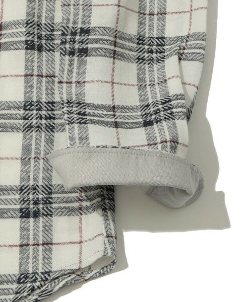 MEN'S BIGI / メンズビギ シャツ・ブラウス | カスレチェックジャガードカッタウェイスキッパーシャツ | 詳細12