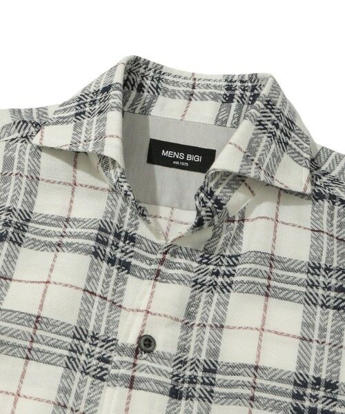 MEN'S BIGI / メンズビギ シャツ・ブラウス | カスレチェックジャガードカッタウェイスキッパーシャツ | 詳細10