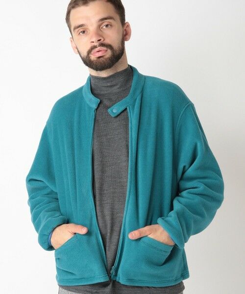 MEN'S BIGI / メンズビギ ブルゾン | エシカルフリースジャケット（ターコイズ）