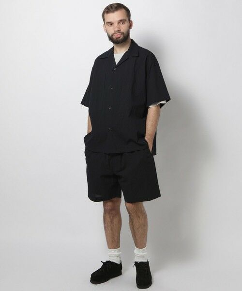 MEN'S BIGI / メンズビギ ショート・ハーフ・半端丈パンツ | ライトコードレーン天日干しワッシャーショーツ | 詳細1