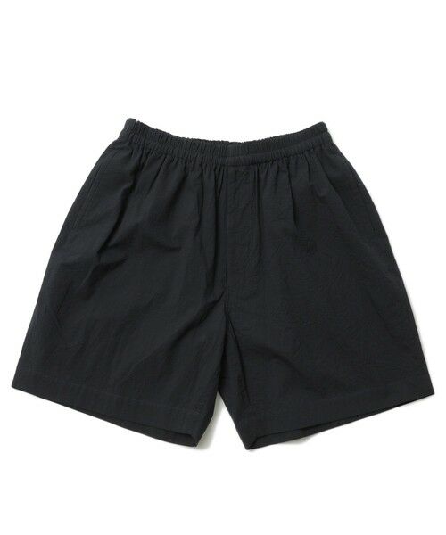 MEN'S BIGI / メンズビギ ショート・ハーフ・半端丈パンツ | ライトコードレーン天日干しワッシャーショーツ（ネイビー）