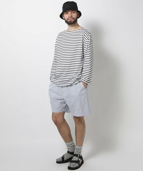 MEN'S BIGI / メンズビギ ショート・ハーフ・半端丈パンツ | ライトコードレーン天日干しワッシャーショーツ | 詳細6
