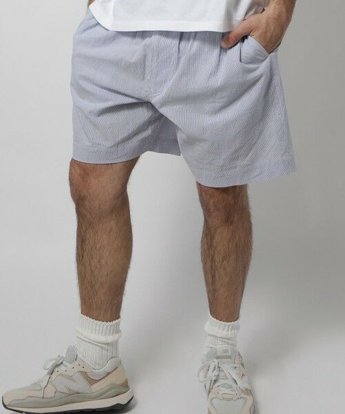 MEN'S BIGI / メンズビギ ショート・ハーフ・半端丈パンツ | ライトコードレーン天日干しワッシャーショーツ | 詳細19