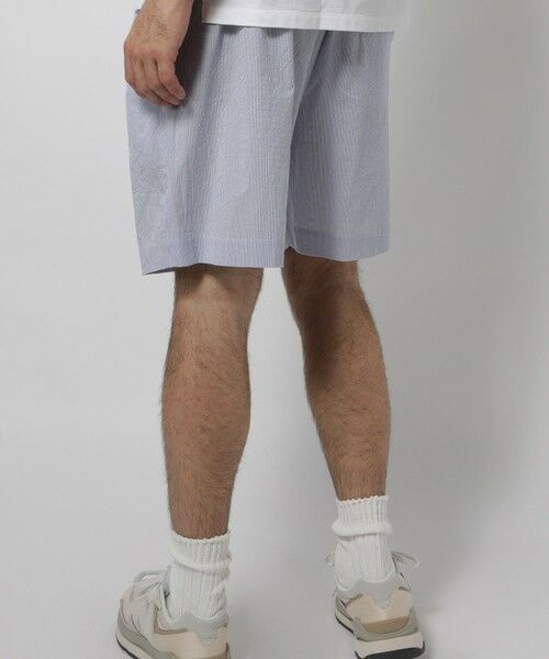 MEN'S BIGI / メンズビギ ショート・ハーフ・半端丈パンツ | ライトコードレーン天日干しワッシャーショーツ | 詳細9