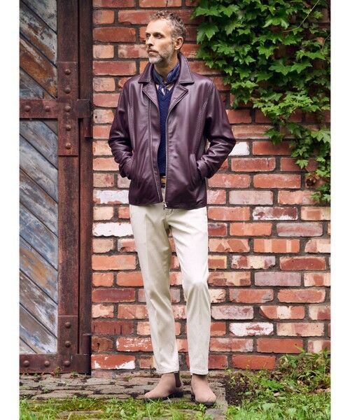 MEN'S BIGI / メンズビギ スラックス・ドレスパンツ | コットン3本合糸ツイル裏起毛スラックス | 詳細9