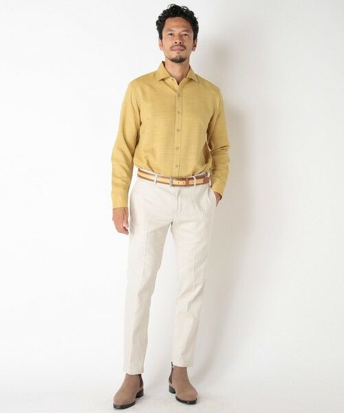 MEN'S BIGI / メンズビギ スラックス・ドレスパンツ | コットン3本合糸ツイル裏起毛スラックス | 詳細2