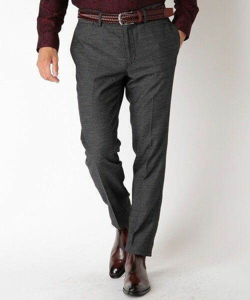 MEN'S BIGI / メンズビギ スラックス・ドレスパンツ | コットン3本合糸ツイル裏起毛スラックス | 詳細11