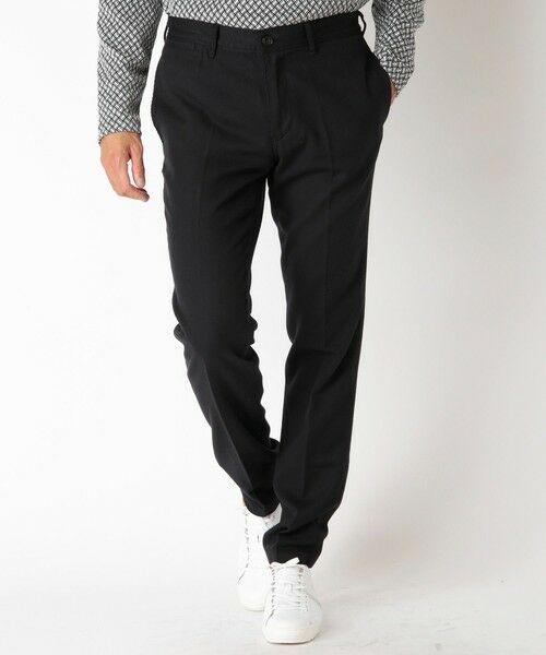 MEN'S BIGI / メンズビギ スラックス・ドレスパンツ | コットン3本合糸ツイル裏起毛スラックス | 詳細15