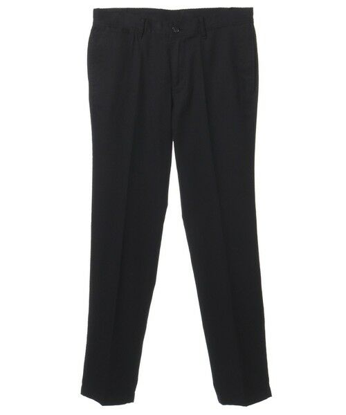 MEN'S BIGI / メンズビギ スラックス・ドレスパンツ | コットン3本合糸ツイル裏起毛スラックス（ブラック）