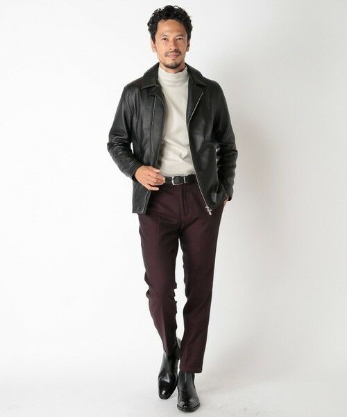 MEN'S BIGI / メンズビギ スラックス・ドレスパンツ | コットン3本合糸ツイル裏起毛スラックス | 詳細19