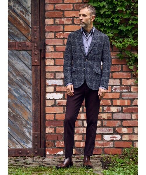 MEN'S BIGI / メンズビギ スラックス・ドレスパンツ | コットン3本合糸ツイル裏起毛スラックス | 詳細20