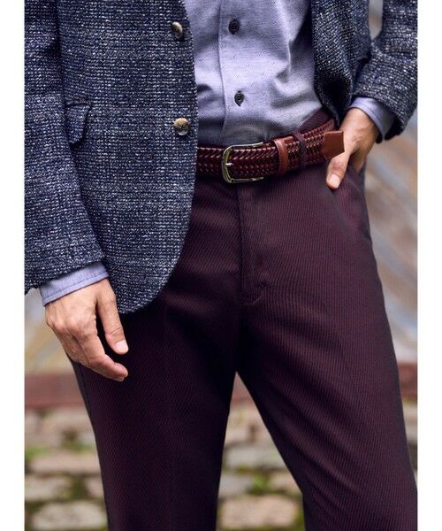 MEN'S BIGI / メンズビギ スラックス・ドレスパンツ | コットン3本合糸ツイル裏起毛スラックス | 詳細21