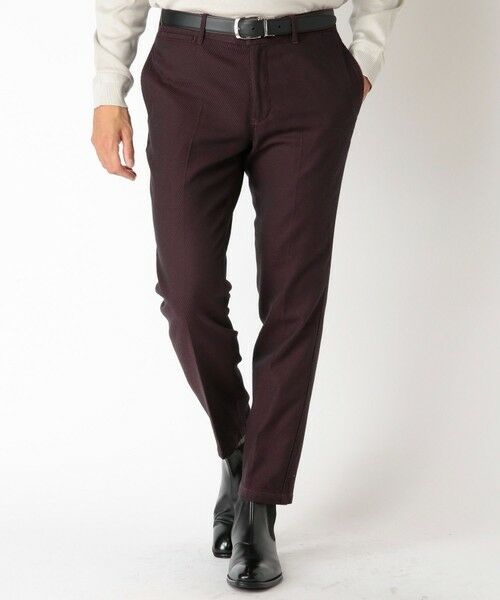 MEN'S BIGI / メンズビギ スラックス・ドレスパンツ | コットン3本合糸ツイル裏起毛スラックス | 詳細17