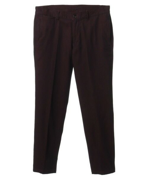 MEN'S BIGI / メンズビギ スラックス・ドレスパンツ | コットン3本合糸ツイル裏起毛スラックス（ワイン）
