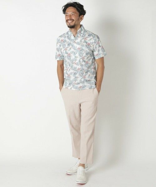 MEN'S BIGI / メンズビギ スラックス・ドレスパンツ | 【BODYSHELL】コットン×リネン アンクル丈パンツ | 詳細4