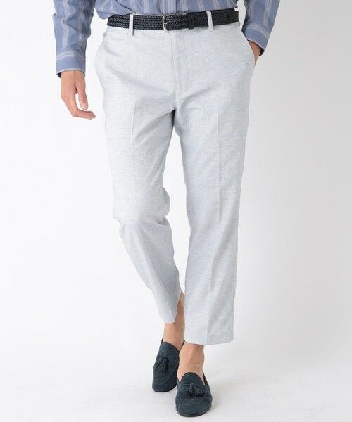 MEN'S BIGI / メンズビギ スラックス・ドレスパンツ | 【BODYSHELL】コットン×リネン アンクル丈パンツ | 詳細8