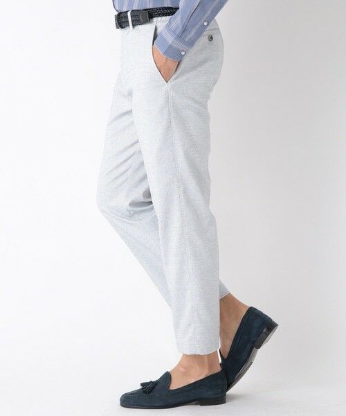 MEN'S BIGI / メンズビギ スラックス・ドレスパンツ | 【BODYSHELL】コットン×リネン アンクル丈パンツ | 詳細9