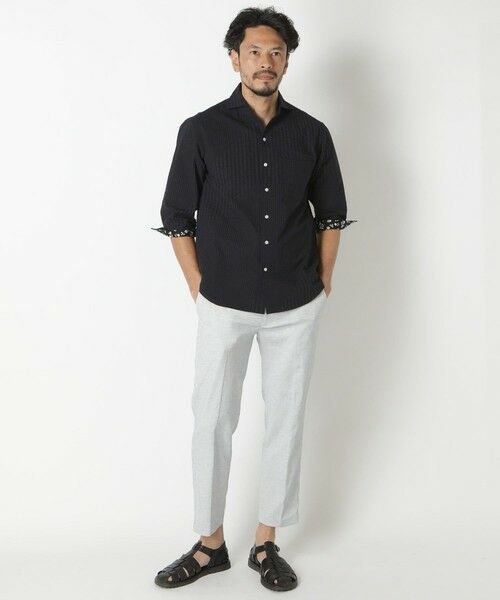 MEN'S BIGI / メンズビギ スラックス・ドレスパンツ | 【BODYSHELL】コットン×リネン アンクル丈パンツ | 詳細11