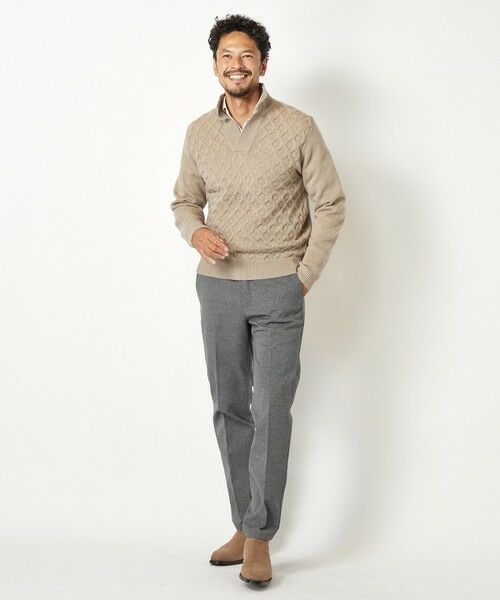 MEN'S BIGI / メンズビギ ニット・セーター | 7Gハニカムスキッパーニット | 詳細4