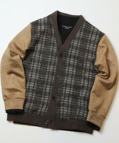 MEN'S BIGI / メンズビギ カーディガン・ボレロ | 杢ジャガードニットプリントカーディガン