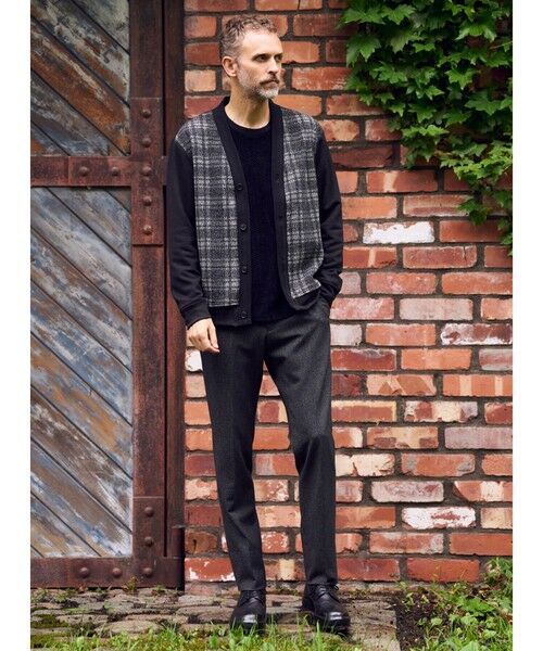 MEN'S BIGI / メンズビギ カーディガン・ボレロ | 杢ジャガードニットプリントカーディガン | 詳細6