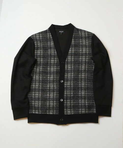 MEN'S BIGI / メンズビギ カーディガン・ボレロ | 杢ジャガードニットプリントカーディガン | 詳細1