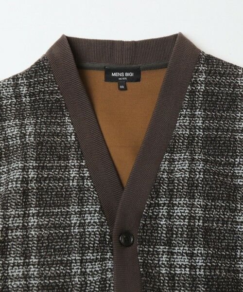 MEN'S BIGI / メンズビギ カーディガン・ボレロ | 杢ジャガードニットプリントカーディガン | 詳細8