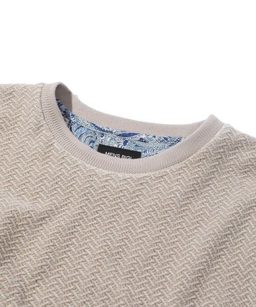 MEN'S BIGI / メンズビギ Tシャツ | モールジャガードクルーネックカットソー | 詳細4