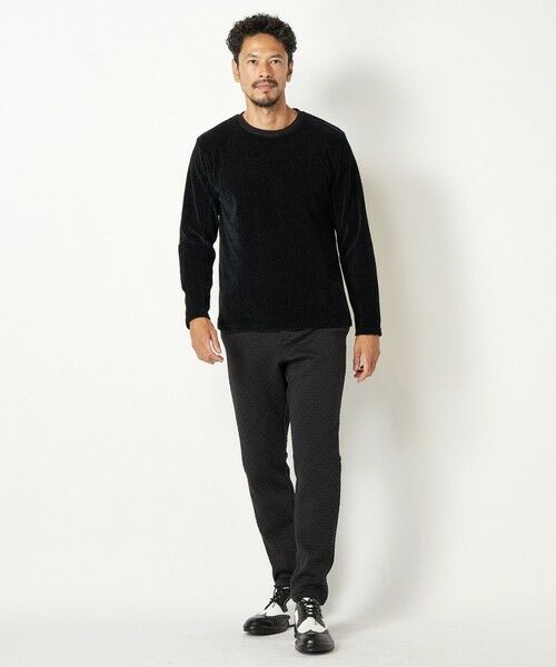 MEN'S BIGI / メンズビギ Tシャツ | モールジャガードクルーネックカットソー | 詳細12