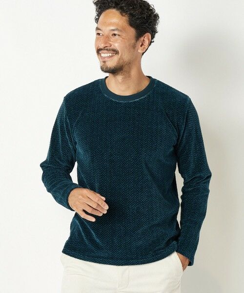 MEN'S BIGI / メンズビギ Tシャツ | モールジャガードクルーネックカットソー | 詳細17