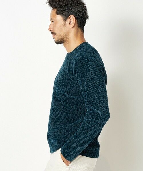 MEN'S BIGI / メンズビギ Tシャツ | モールジャガードクルーネックカットソー | 詳細18
