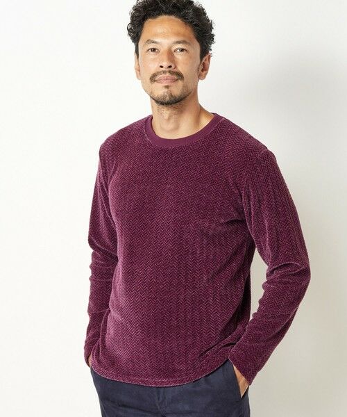 MEN'S BIGI / メンズビギ Tシャツ | モールジャガードクルーネックカットソー | 詳細23