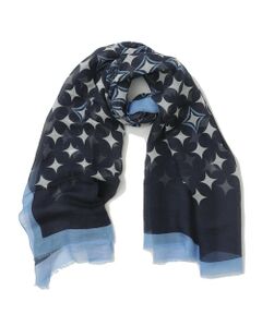 MEN'S BIGI / メンズビギ マフラー・ショール・スヌード・ストール | 【Altea】ジオメトリックプリント大判ストール