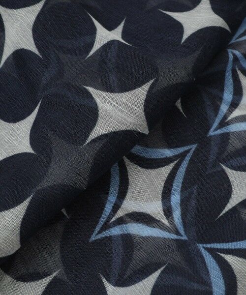 MEN'S BIGI / メンズビギ マフラー・ショール・スヌード・ストール | 【Altea】ジオメトリックプリント大判ストール | 詳細4