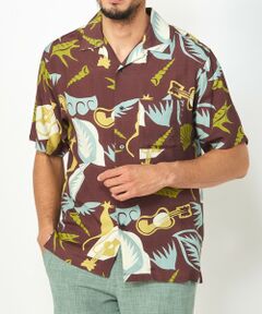 MEN'S BIGI / メンズビギ シャツ・ブラウス | 1992VINTAGE MBプリントオープンカラー半袖シャツ