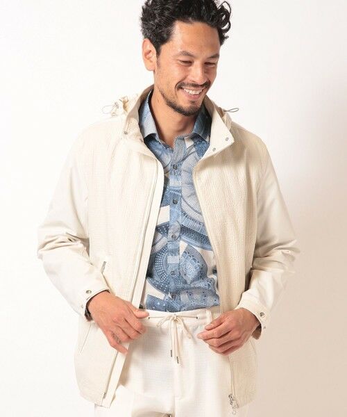 MEN'S BIGI / メンズビギ ブルゾン | シャドーチェックドビーコンビブルゾン | 詳細1