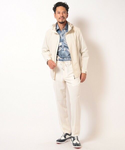 MEN'S BIGI / メンズビギ ブルゾン | シャドーチェックドビーコンビブルゾン | 詳細3