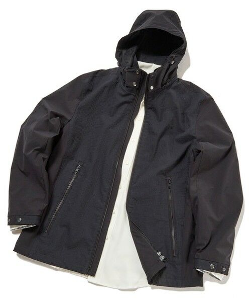 MEN'S BIGI / メンズビギ ブルゾン | シャドーチェックドビーコンビブルゾン（ブラック）