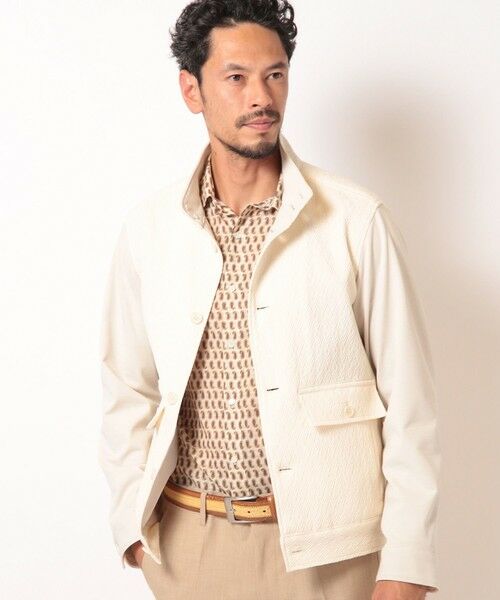 MEN'S BIGI / メンズビギ ブルゾン | 膨れジャガードストレッチブルゾン | 詳細1