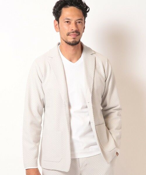 MEN'S BIGI / メンズビギ テーラードジャケット | ポリエステルエアリードッツテーラードジャケット | 詳細2