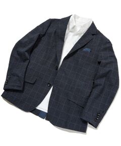 MEN'S BIGI / メンズビギ テーラードジャケット | 【ACTIVE TAILOR】3Dサッカープリントテーラードジャケット<セットアップ対応>