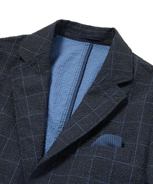 MEN'S BIGI / メンズビギ テーラードジャケット | 【ACTIVE TAILOR】3Dサッカープリントテーラードジャケット<セットアップ対応> | 詳細10