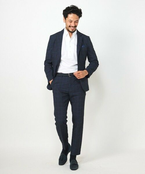 MEN'S BIGI / メンズビギ テーラードジャケット | 【ACTIVE TAILOR】3Dサッカープリントテーラードジャケット<セットアップ対応> | 詳細5