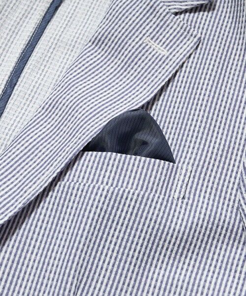 MEN'S BIGI / メンズビギ テーラードジャケット | 【ACTIVE TAILOR】3Dサッカープリントテーラードジャケット<セットアップ対応> | 詳細21