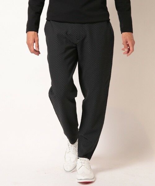 MEN'S BIGI / メンズビギ スラックス・ドレスパンツ | ポリエステルエアリードッツイージーパンツ（ブラック）