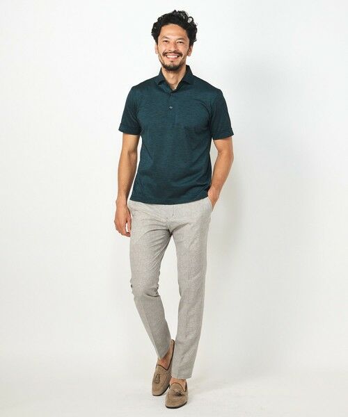 MEN'S BIGI / メンズビギ スラックス・ドレスパンツ | 【ACTIVE TAILOR】COOL DOTSメランジプリントスラックス<セットアップ対応> | 詳細1