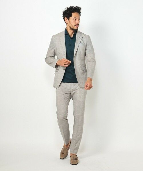 MEN'S BIGI / メンズビギ スラックス・ドレスパンツ | 【ACTIVE TAILOR】COOL DOTSメランジプリントスラックス<セットアップ対応> | 詳細2