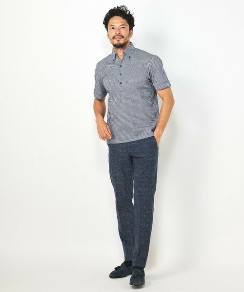 MEN'S BIGI / メンズビギ スラックス・ドレスパンツ | 【ACTIVE TAILOR】COOL DOTSメランジプリントスラックス<セットアップ対応> | 詳細20