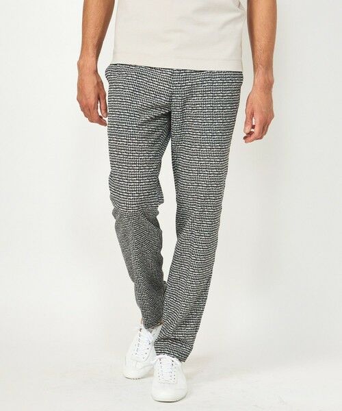 MEN'S BIGI / メンズビギ スラックス・ドレスパンツ | 【ACTIVE TAILOR】3Dサッカープリントイージーパンツ<セットアップ対応>（ブラック）